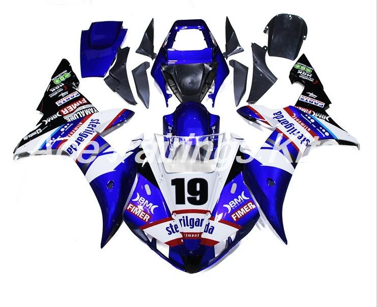 Горячая Распродажа, YZF1000 R1 02 03 Полный Обтекатель Набор подходит для Yamaha Yzf R1 2002 2003 обтекатели для мотоцикла на заказ 19 Италия