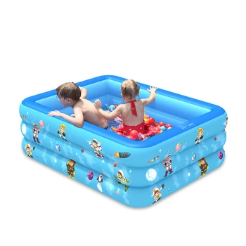 

130CM 3 Layer Inflatable Swimming Pool Indoor and Outdoor Thick Safe Baby Pool Water Party Supply Kids Adult Paddling Pool Toy
