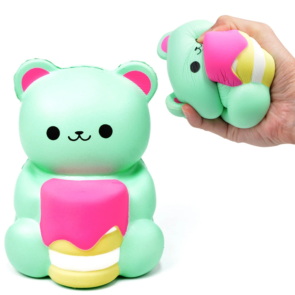 Kawaii фигурка медведя Sllow нарастающее при сжатии амулеты декомпрессии детские игрушки фото реквизит Новинка