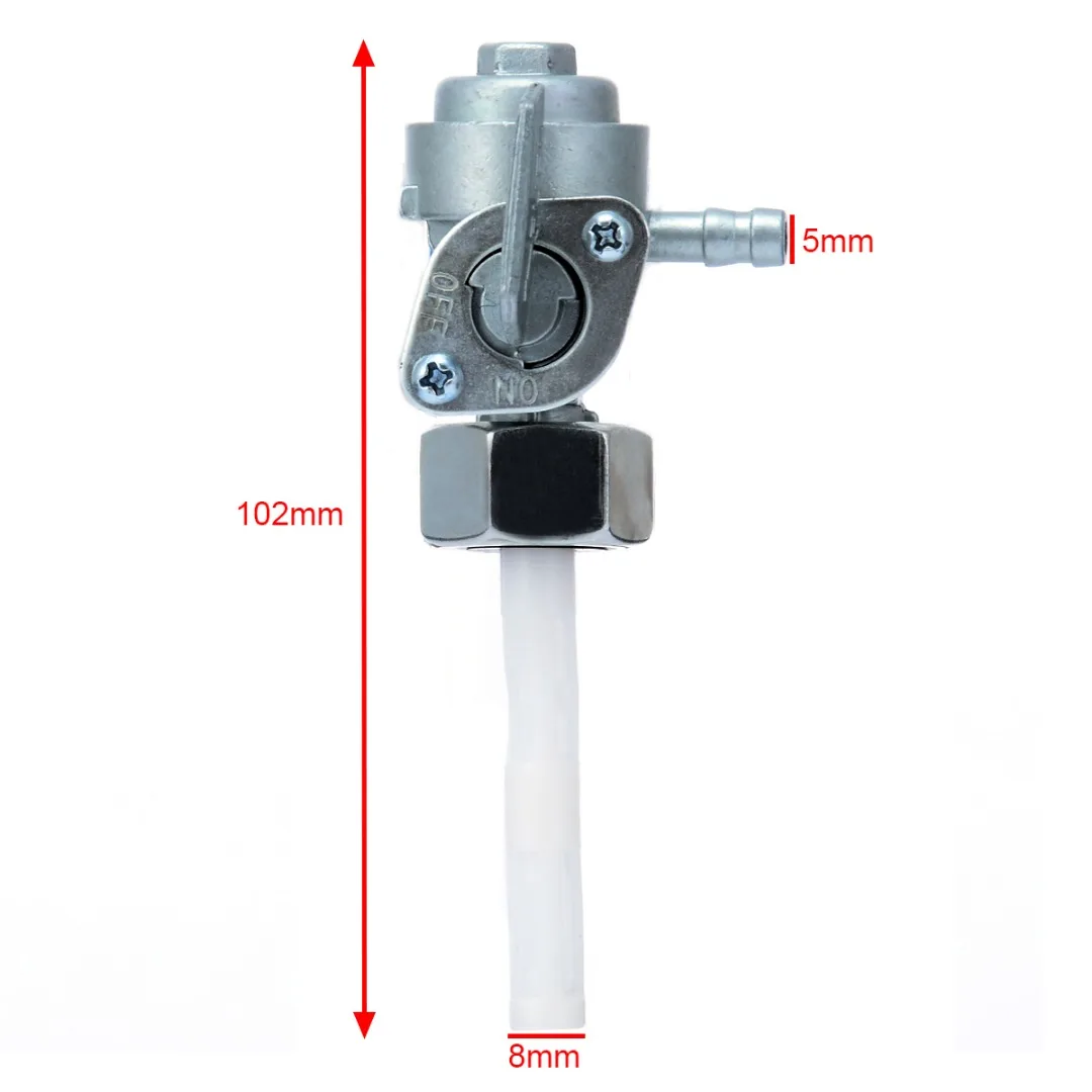 Mayitr On/Off Fuel Valve Switch Shut Off Valve Tap Gasoline Generator Fuel Tank Switch Generator Engine Oil Tank Replacement