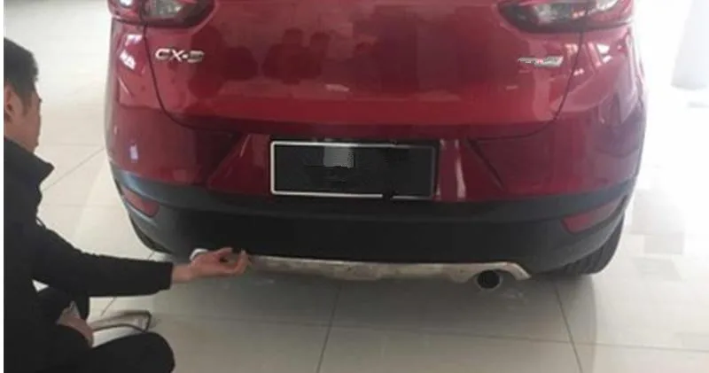 Stainless steel front and rear Bumper Protector Skid Plate cover Fit for Mazda CX-3 cx3 -- Car styling front bumper cover bumper protector