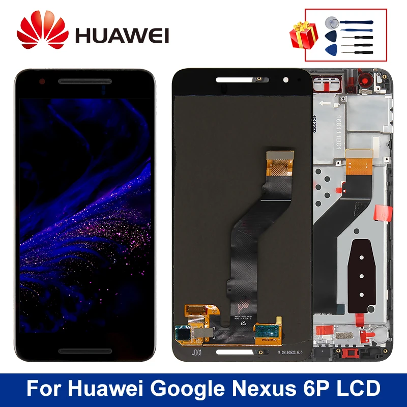 Оригинальный ЖК-дисплей для Huawei Google Nexus 6P сенсорный экран дигитайзер запасные