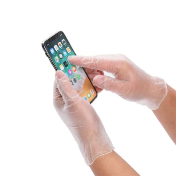 

Transparent PVC Gloves Disposable medical Gloves Safety Universal Cleaning Work Finger Gloves