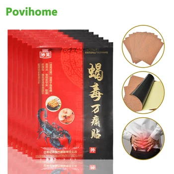 

56Pcs/7bags Scorpion Venom Joints Adhesive Plaster Arthritis Orthopedic Ointment Pain Relief Patches D2595