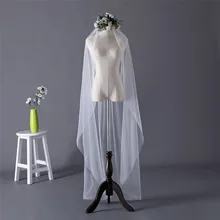 Erosebridal Новое поступление собора 3 ярда невесты вуаль жемчужина и Кристалл бисером Вуаль свадебная белая длинная вуаль Индивидуальный размер