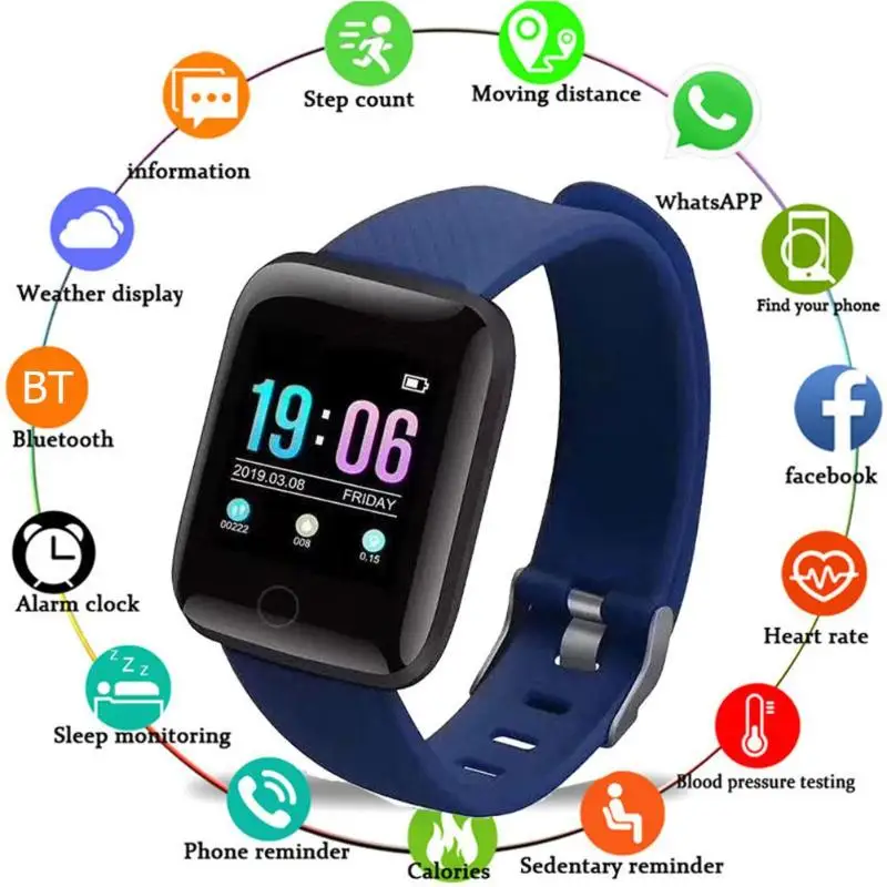 

SmartWatch 116 Plus Smart watch Fitness Tracker Smart Band kids men Sports Smart watch Waterproof Smartwatch WristWatch