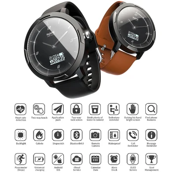 

LOKMAT MK09 Smart Watch Men Women Watch Waterproof OLED Screen Sports Watch Activity Fitness Tracker Heart Rate Monitor