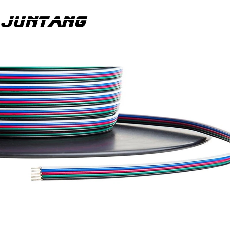 4 pin 5pin кабель-удлинитель разъем RGB/RGBW Светодиодная лента соединения удлинитель шнура питания 100 м