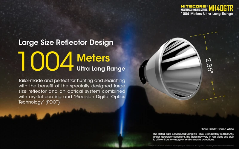 Nitecore MH40GTR Hunting Flashlight (9)