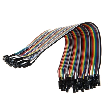 

New 80Piece Set: 20cm Long F/F Solderless Flexible Breadboard Jumper Cable Wire 40 Pcs + 40pcs 20cm 2.54mm Male To Male Breadboa