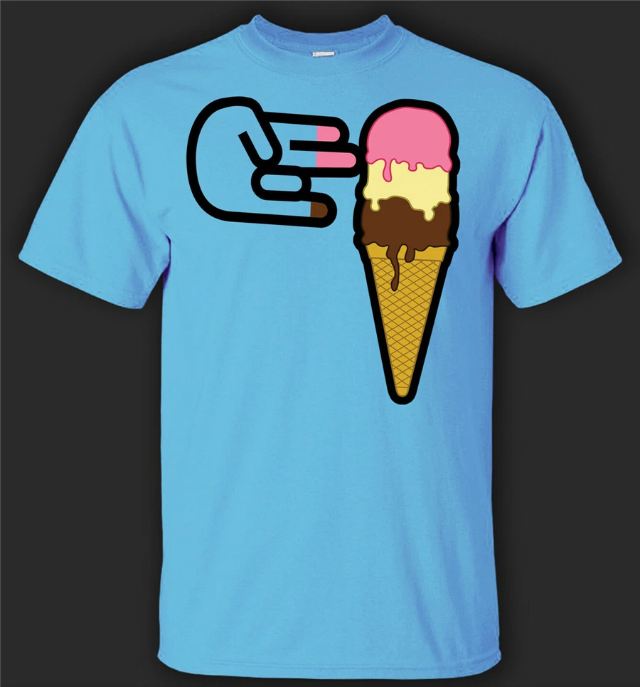 Футболка с мороженым-новая футболка из дышащей ткани | Мужская одежда