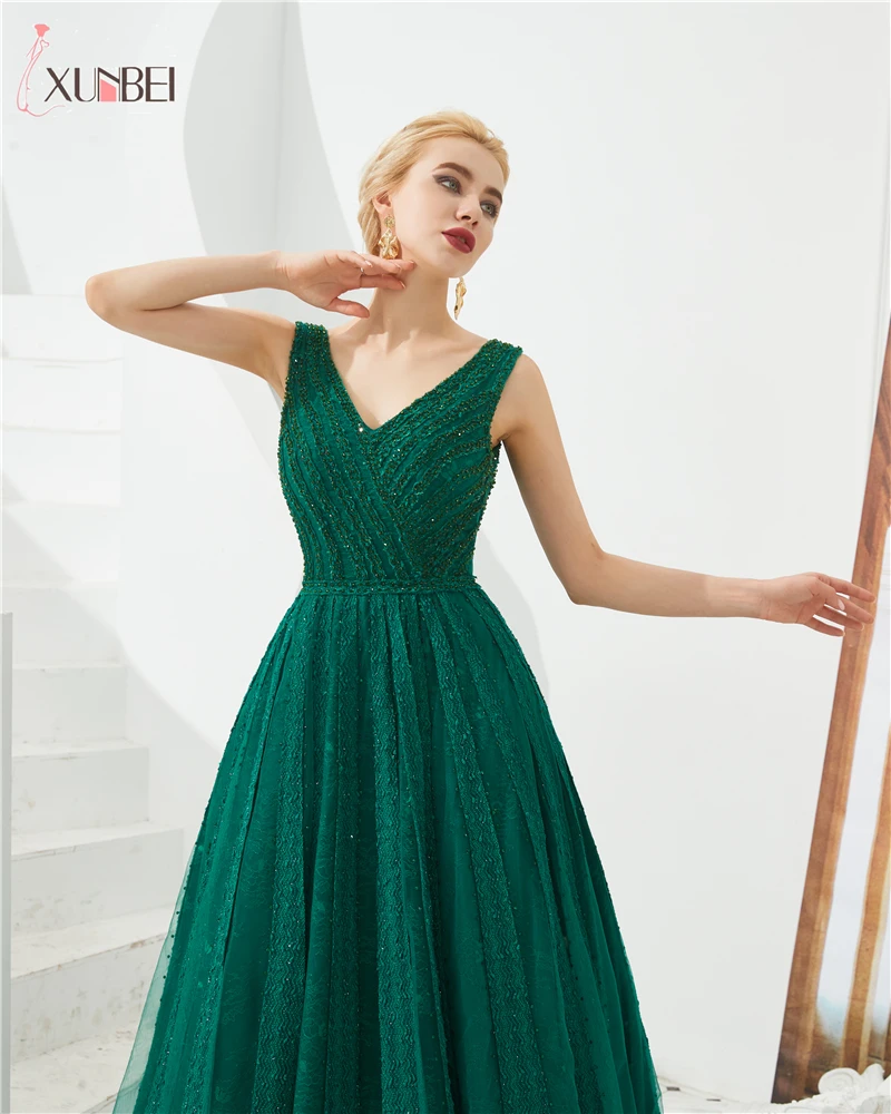 Robe De Soiree, Новое поступление, вечерние платья, длинные, v-образный вырез, на шнуровке, вечерние платья, реальные фотографии CPS1305