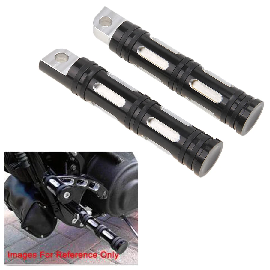2X CNC алюминиевые колышки для ног Moto rcycle подножки Задние Harley Touring Sportster Softail Dyna