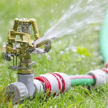 

360 Degree Rotating Jet Sprinklers Double Outlet Rocker Nozzles 1/2" Male thread Garden Agriculture Irrigation Sprinklers
