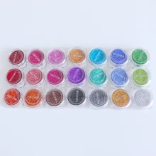 21 шт./компл. 0,2 мм голографическое искусство ногтей Блеск порошок для сахара с блестками тонкий блеск УФ Гель-лак акриловый Советы DIY украшения