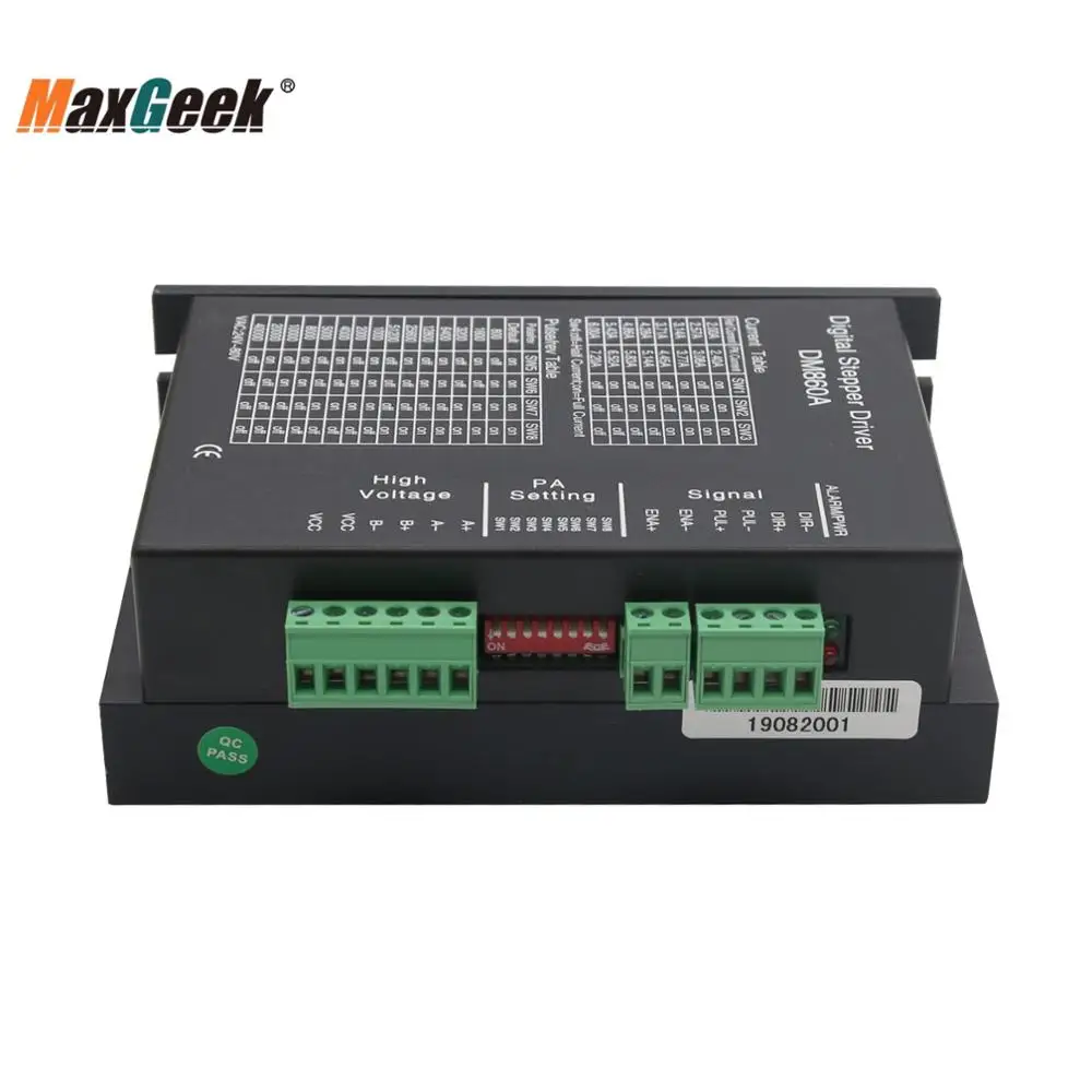Драйвер шагового двигателя Maxgeek DM860A 86 110 двухфазный цифровой шаговый привод