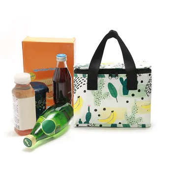 

Functional Pattern Cooler Lunch Box Portable Insulated Canvas Lunch Tote Bag Thermal Food Picnic Lunch Bags torba termiczna