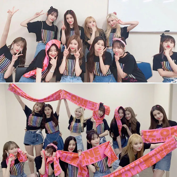 Футболка IZONE day tour концерт глаза на меня вокруг KPOP тот же пункт футболка с коротким