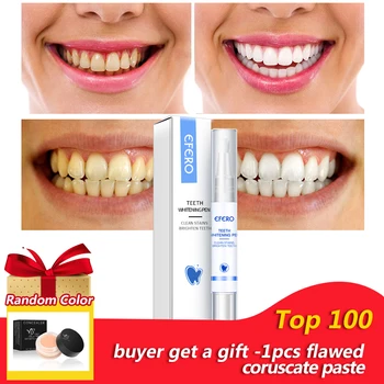 

EFERO White Teeth Whitening Pen Tooth Gel Whitener Bleach Remove Stains Oral Hygiene Bleach Gel Whitener Teeth Toothbrush Serum