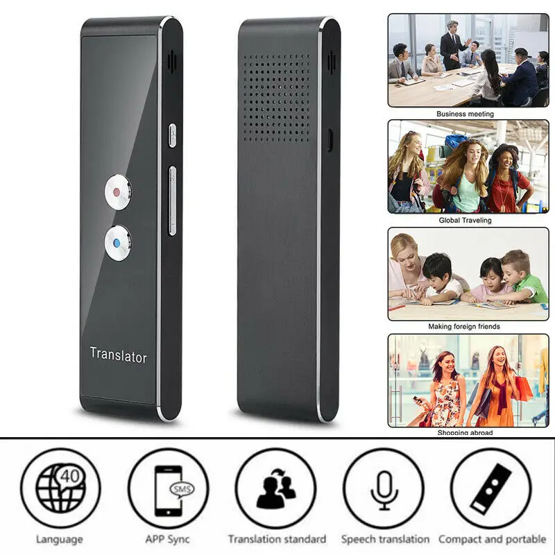 

Translaty MUAMA Enence Smart Instant Real Time Voice 40 Languages Translator T8