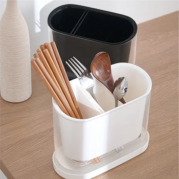 

Creative Multifunction Kitchen Storage Rack Knife Spoon Chopsticks Fork Holder Large Capacity Draining Rack Tableware Organize