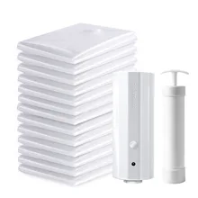 Бытовые Jumbo Вакуумные сумки для хранения одеял одеяла одежда подушки путешествия экономии пространства уплотнение мешок ручной электрический воздушный насос