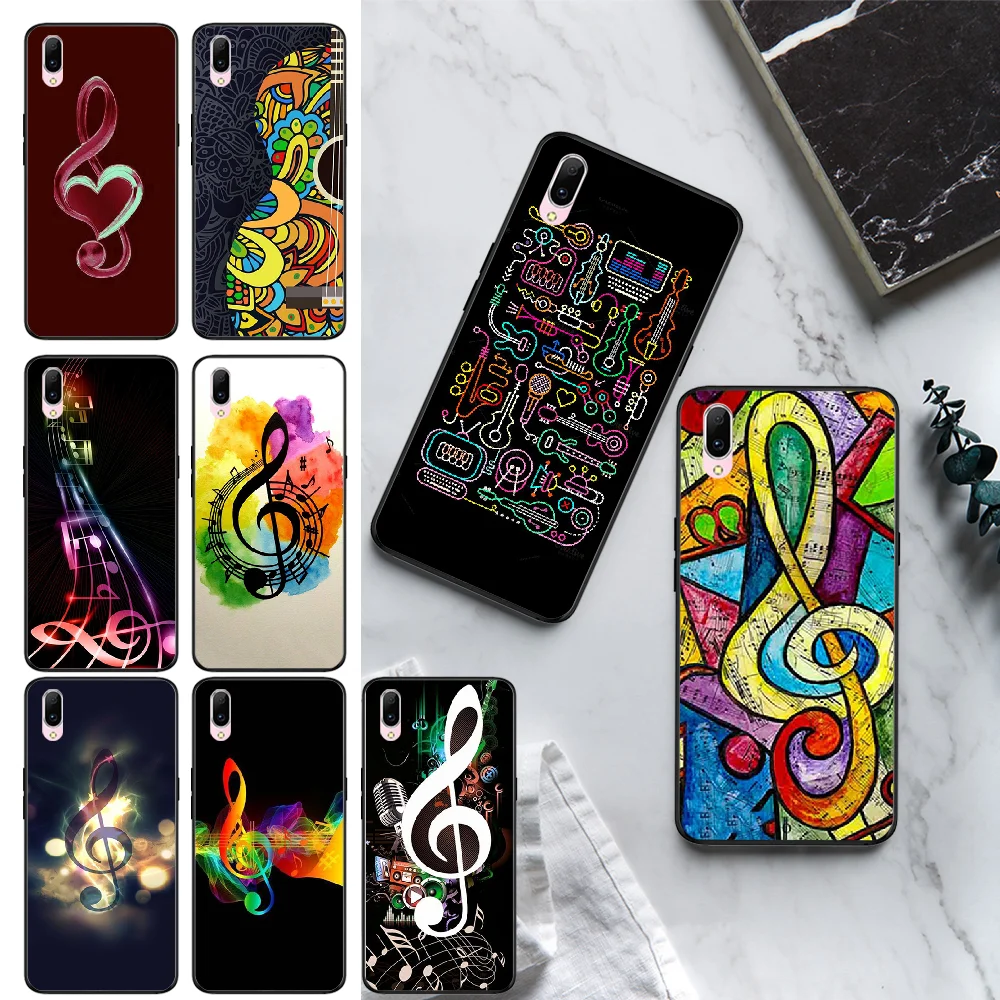 ByLoving old musical note Music DIY Painted Bling Phone Case For VIVO Y31 Y53 Y55 Y66 Y67 Y69 Y71 Y75 Y79 Y81 Y81S Y81I | Мобильные