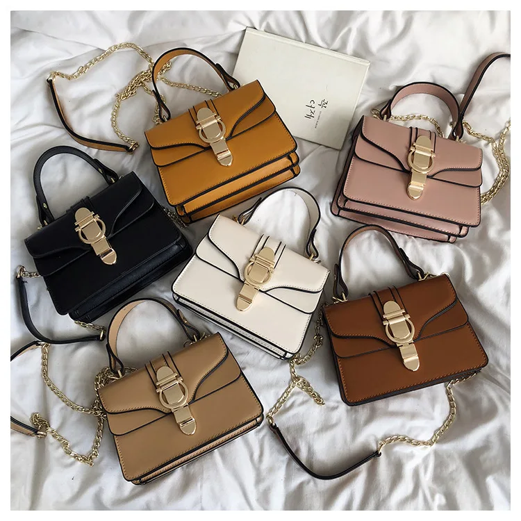 

Korean-style Versatile Handbag Bag Women's 2019 New Style Fashion Lock Chain Crossbody Bag