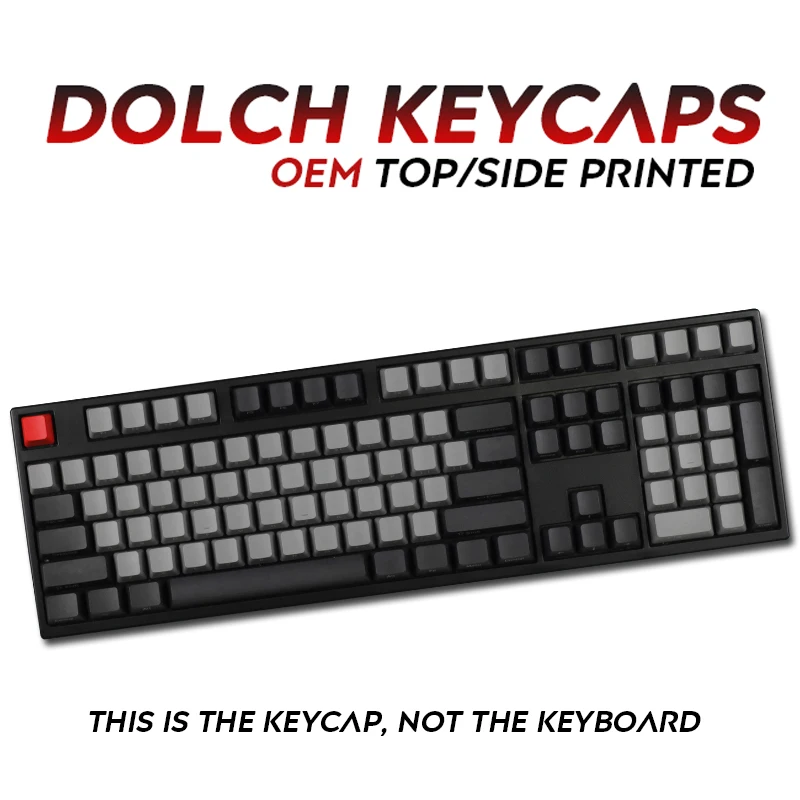 Клавиатура Pbt Dolch с 108 клавишами верхняя/боковая печать для механической