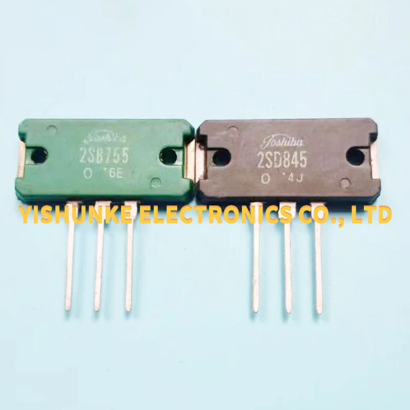 2 пары использованных электронных звуковых усилителей 2SB755 2SD845 B755 D845 на трубке для