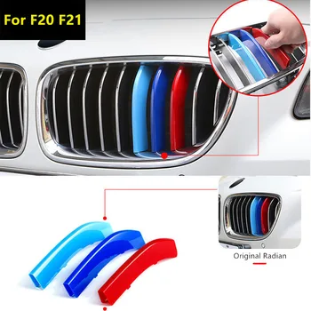 

Car Front Grille Trim Strips Cover Strikes for BMW 1 Series F20 F21 M Performance Power Grill Accessories