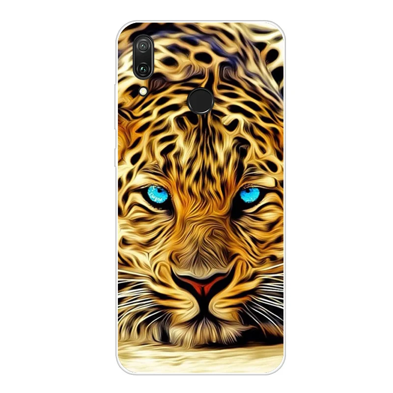 For Coque Huawei Y7 Case Phone Cover Soft Silicone Printing Back Case Fundas For Huawei Y7 Y 7 Y7 Pro Cover TPU - Цвет: Абрикосовый