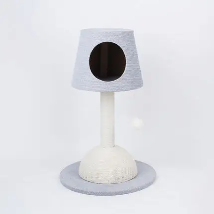 Настольная лампа игровой комплекс для кошек кошка подстилка для кошек дерева один Когтеточка для кошек колонкой небольшой кошачий бочка из цельного дерева подставка в виде кошки