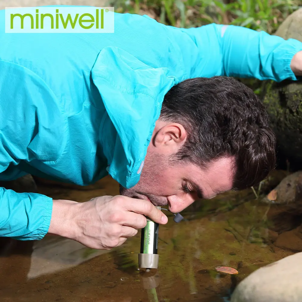 Miniwell портативный очиститель воды для выживания можно пить воду непосредственно