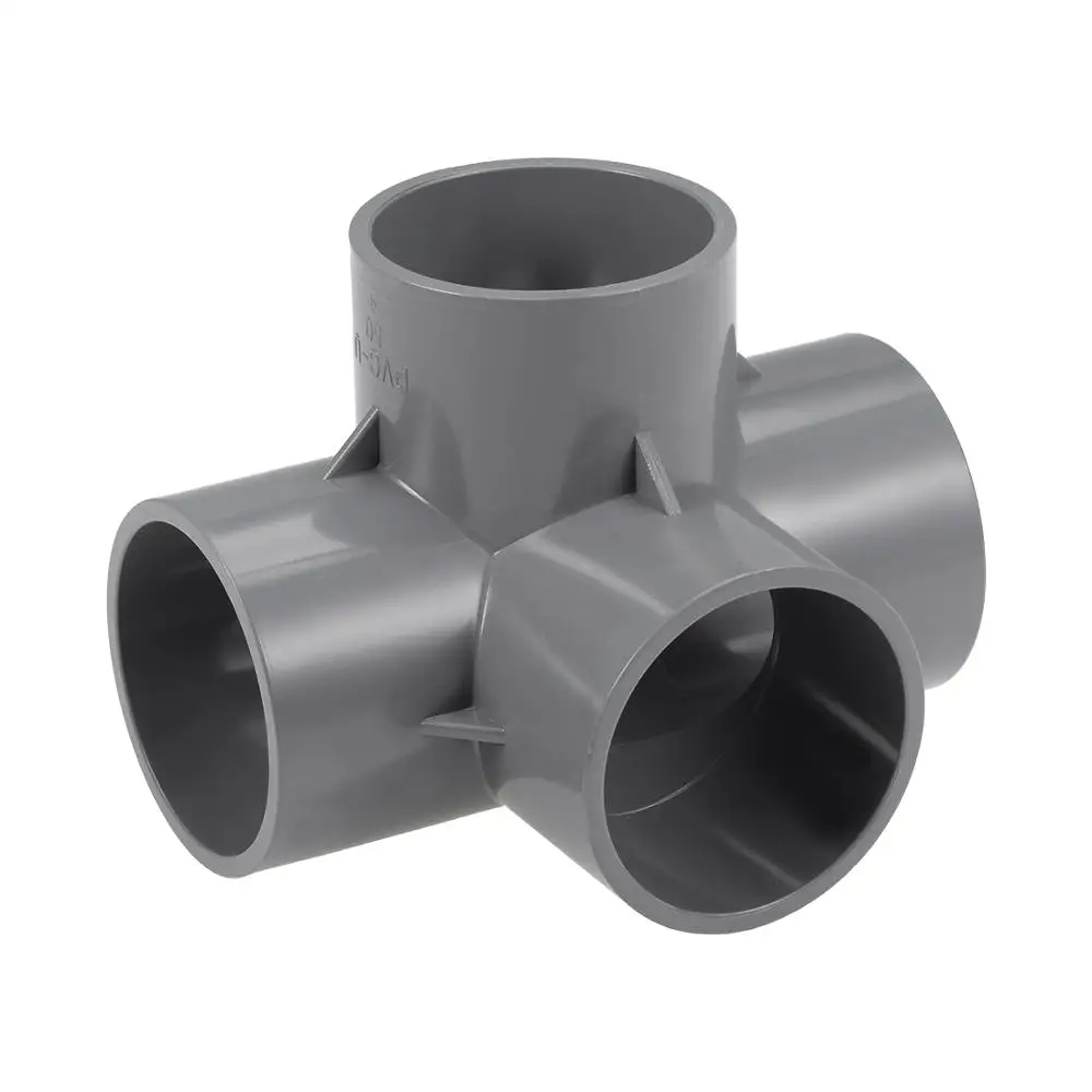 

Uxcell Tee PVC Furniture Elbow Fittings Connectors for Irrigation and Underground Residential Sprinkler Systems Gray Blue 1PCS