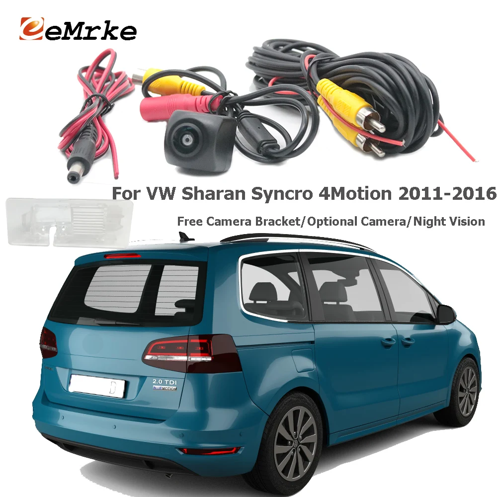 EEMRKE CCD Автомобильная резервная камера для VW Sharan Syncro 4Motion 2011- камера заднего вида ночное видение Парковка заднего вида