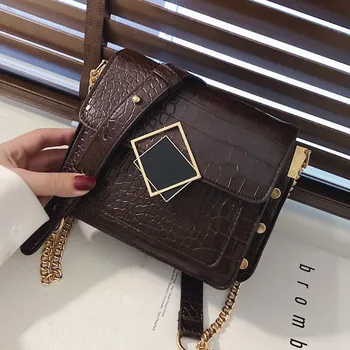 

Mini Stone Pattern PU Leather Crossbody Bags For Women 2020 Lock Designer Shoulder Messenger Bag Female Travel Handbags Tasche