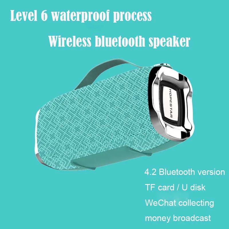 H36 Мини Bluetooth динамик открытый портативный водонепроницаемый беспроводной небольшой громкий динамик HIFI Бас Звук 3D Музыкальная стерео Колонка TFcard