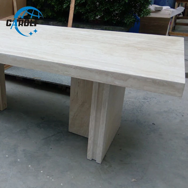 Итальянский дизайн столовая набор белый камень мрамор современный 8 стульев обеденный стол по хорошей цене