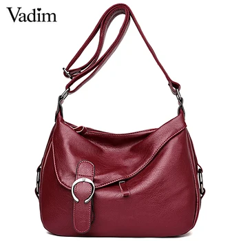 

Vadim Fashion Women Messenger Bag Luxury Ladies Shoulder Bags PU Leather Female Crossbody Bag New Designer Bolso Femenino 2019