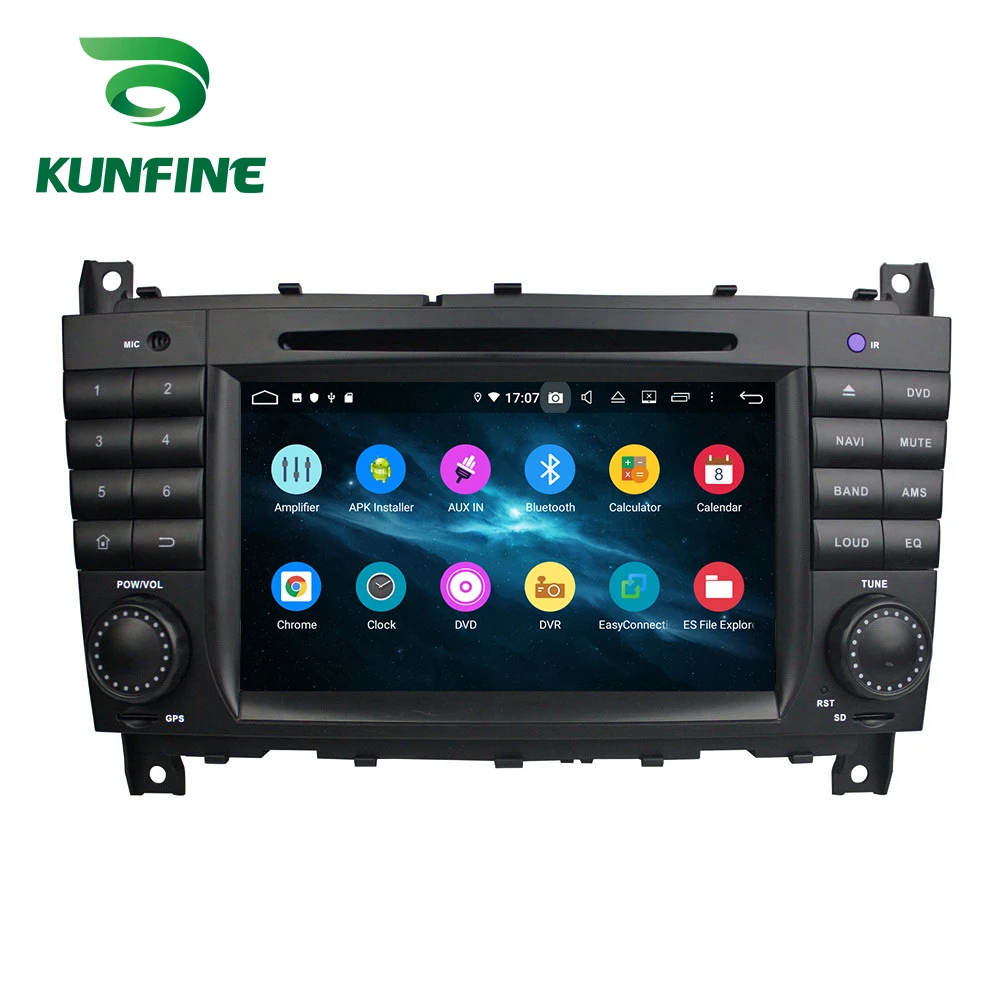Android 9,0 Восьмиядерный 4 Гб ОЗУ 64 Гб ПЗУ автомобильный DVD gps мультимедийный плеер автомобильный стерео для BENZ C-Class W203 2004-07 радио головное устройство