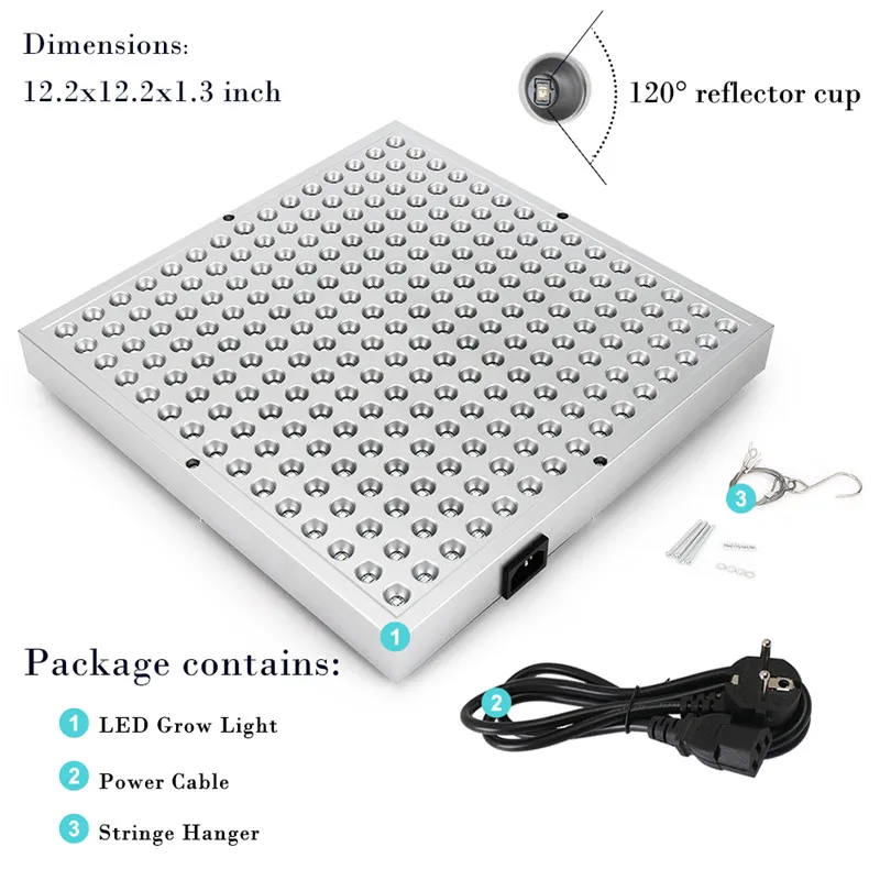 Лампа светодиодная полного спектра для выращивания растений 45 Вт 225