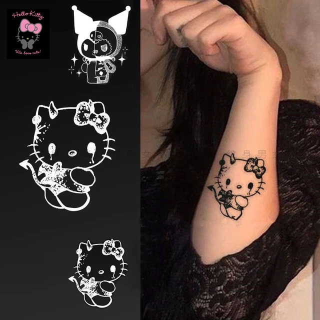 Hello Kitty Tattoos On Back
