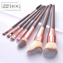 ZZDOG 7/12Pcs Professional Makeup Brushes Set Large Fluffy Powder Foundation Eye Shadow Blending Cosmetic Beauty Tools Kit Hot