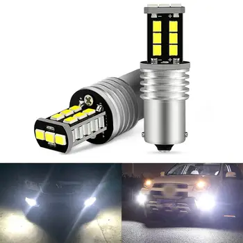 

2pcs 1156 P21W BA15S LED Canbus No Error Daytime Running Light Bulb Lamp For Skoda Superb Octavia 2 FL 2011 2012 2013 White 12V