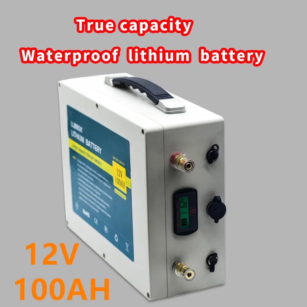 12V 100AH литиевая батарея 100ah с зарядным устройством 10A для пропеллера