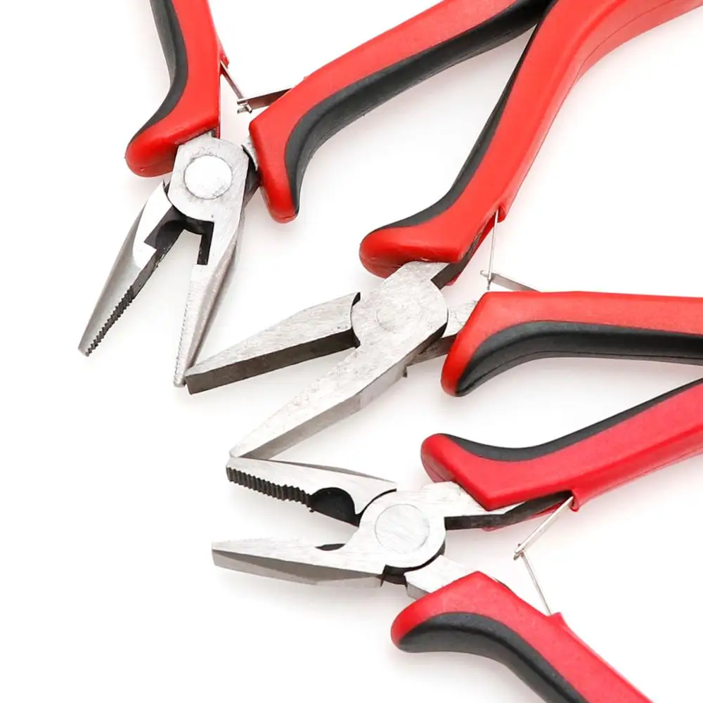 8pcs/Set Beading Jewelry Tools Kit Equipment Jewelry Plier Sets Ferronickel  Carbon-hardened Steel Beading Cutting Joint Pliers