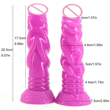 Realistic Huge Dildo Animal Dildo Dog Penis Sex Toys for Women Vagina Anal Masturbator Suction Big Dick Couple Lesbian Flirting 5