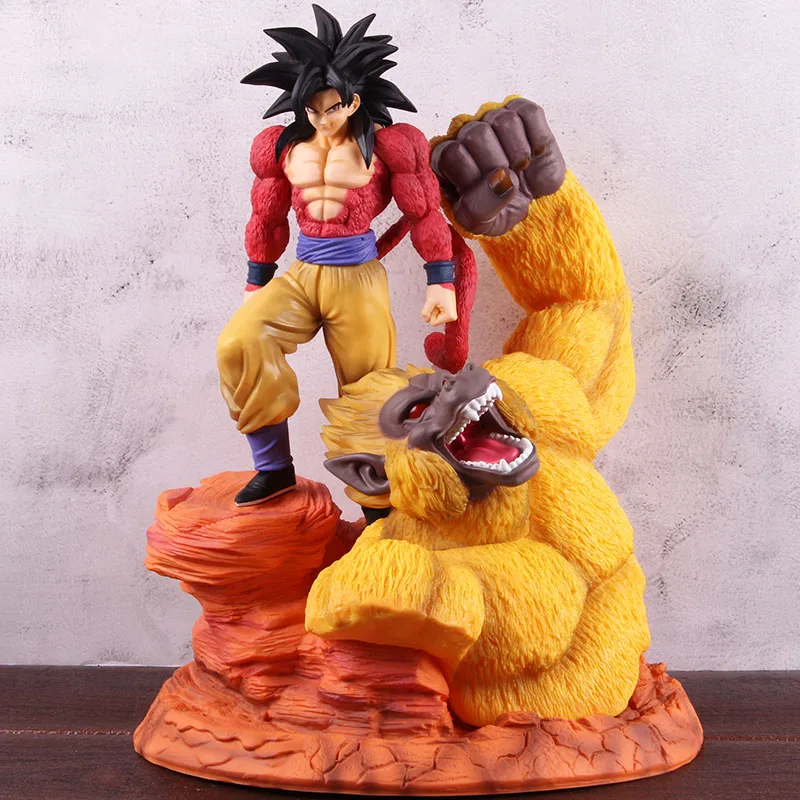 Dragon Ball Z фигурка Сон Гоку GK статуя Супер Saiyan 4 Goku Gold Great Apes Dragon Ball фигурка из ПВХ коллекционная игрушка