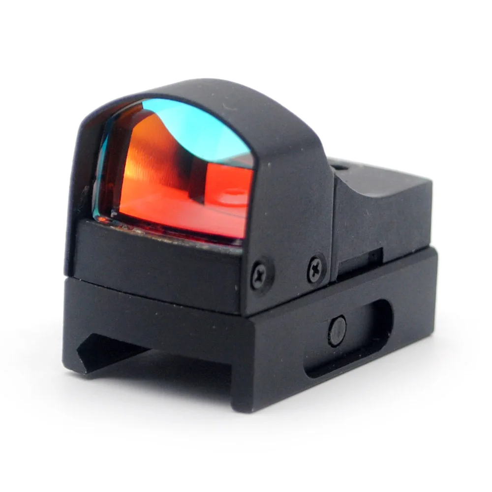 Aplus Регулируемая яркость Riflescope объектив мини микро Красная точка лазерный прицел Вивер Пикатинни Охота